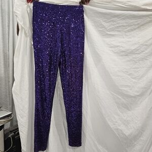 Halston sequence purple pants